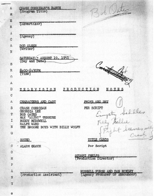 Crash Corrigans Ranch