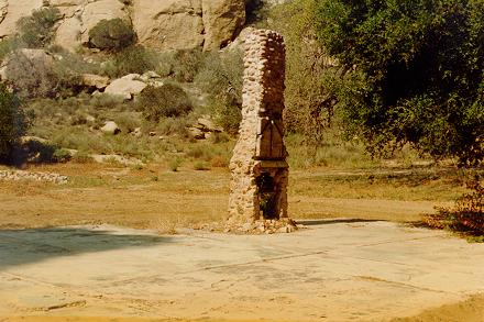 The remains of Ray Crash Corrigan's home